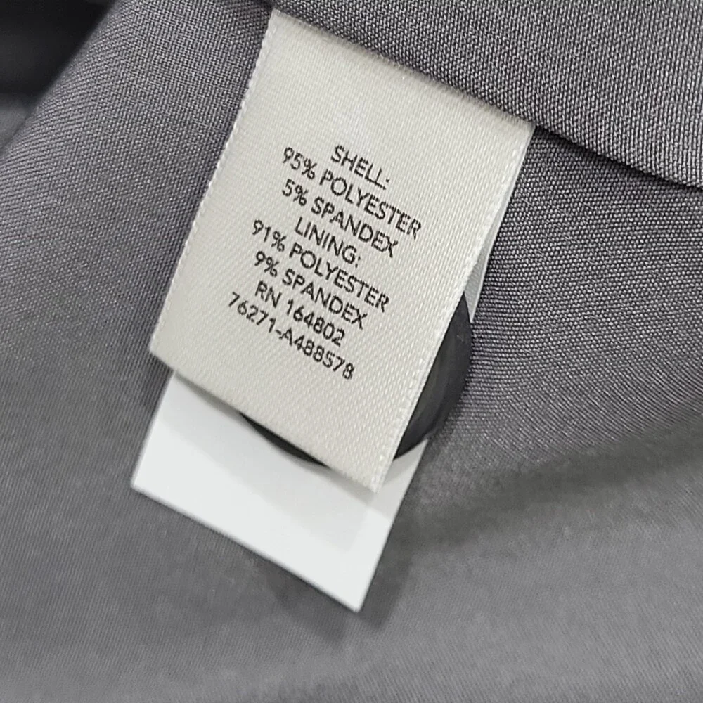 Kate & Mallory Womens Gray Dressy Work Office Business Casual Vest Size L